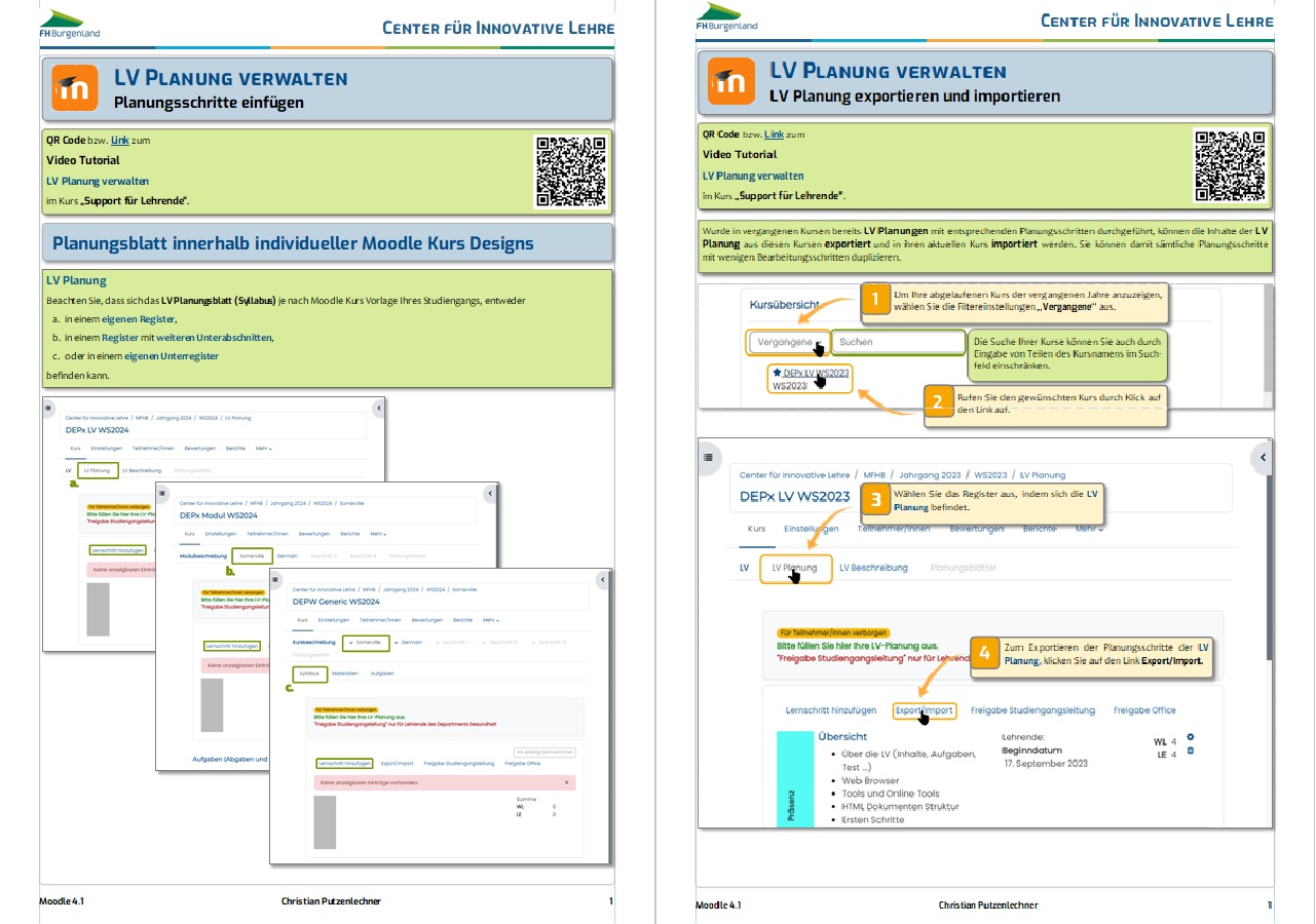 Titelseiten Texttutorials LV Planungh erstellen