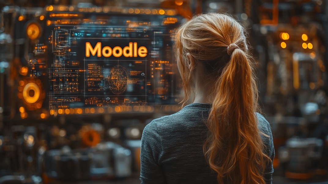 AI generated Image - Person in front of a futuristic dashboard